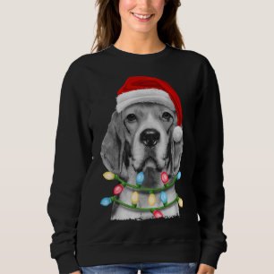 Beagle Kerstmis Boom Lichten Kerstmis Dogma's Trui