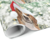 Beagle Kerstmis Cadeaupapier (Rol Hoek)