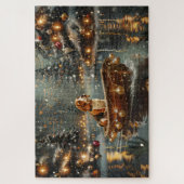 Beagle Kerstmis Feestelijke Reis Legpuzzel (Verticaal)