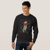 Beagle Kerstmis Horrortrui Hond Xmas Trui (Voorkant volledig)
