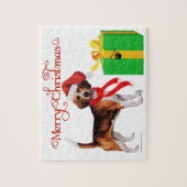Beagle Kerstmis Legpuzzel (Verticaal)