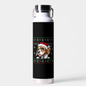 Beagle Kerstmis Lelijkere Hond Kerstmis Oversized Waterfles (Voorkant)