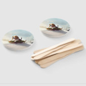 Beagle Kerstmis sneeuw winter Handwaaier (Niet-gemonteerd)