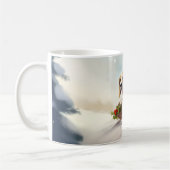 Beagle Kerstmis sneeuw winter Koffiemok (Links)