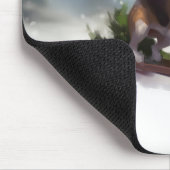 Beagle Kerstmis sneeuw winter Muismat (Hoek)