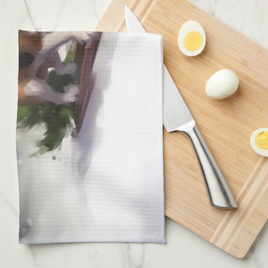 Beagle Kerstmis sneeuw winter Theedoek (Quarter Fold)