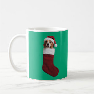 Beagle Kerstmis stoppen Koffiemok