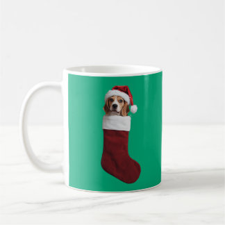 Beagle Kerstmis stoppen Koffiemok