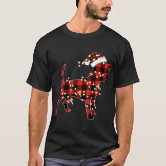 Beagle Kerstrode, gebufferde buffel-pyjama's T-shirt
