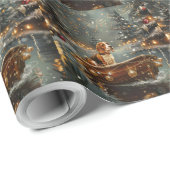 Beagle kerstvakantie cadeaupapier (Rol Hoek)