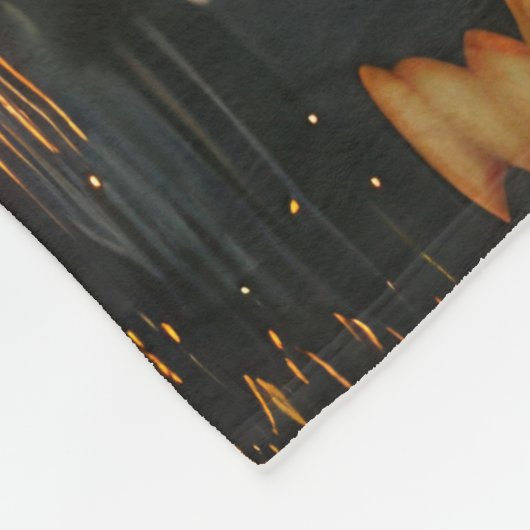 Beagle kerstvakantie fleece deken (Hoek)