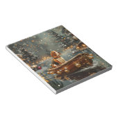 Beagle kerstvakantie notitieblok (Schuin)