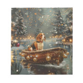 Beagle kerstvakantie notitieblok (Voorkant)