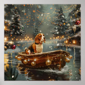 Beagle kerstvakantie poster (Voorkant)