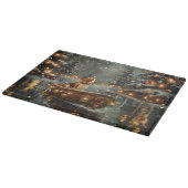 Beagle kerstvakantie snijplank (Hoek)