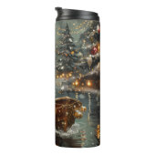 Beagle kerstvakantie thermosbeker (Geroteerd rechts)