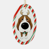 Beagle Kerstversiering Keramisch Ornament (Rechts)