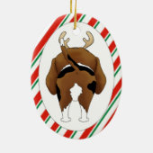 Beagle Kerstversiering Keramisch Ornament (Achterkant)