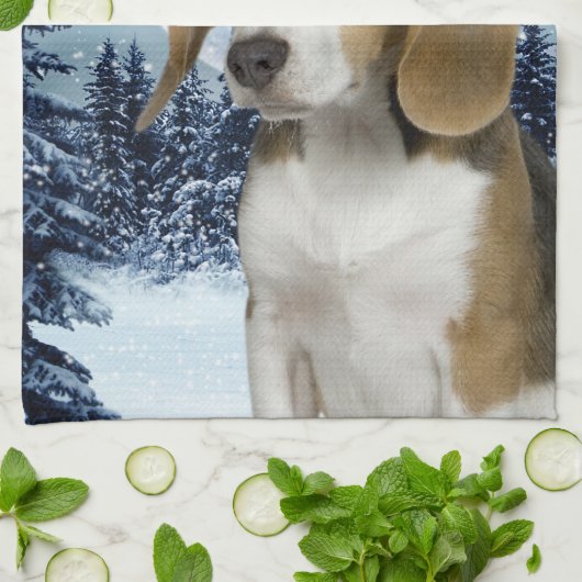 Beagle Kitchen Towel Theedoek (Gevouwen)