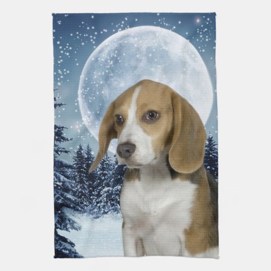 Beagle Kitchen Towel Theedoek (Verticaal)