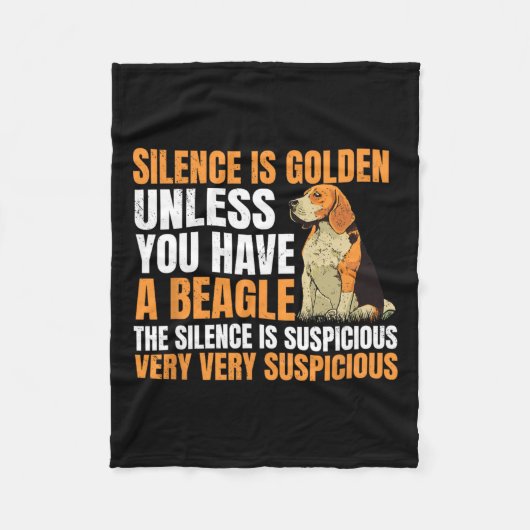 Beagle kleine geurhond jagen huisdier fokker stilt fleece deken (Voorkant)