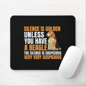 Beagle kleine geurhond jagen huisdier fokker stilt muismat (Met muis)