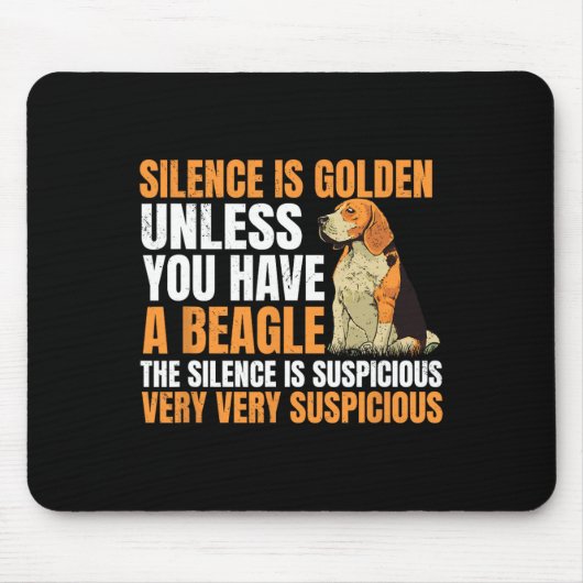 Beagle kleine geurhond jagen huisdier fokker stilt muismat (Voorkant)