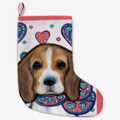 Beagle Kleine Kerstsok (Voorkant)