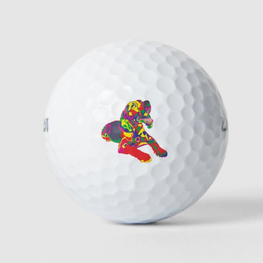 Beagle kleur golfballen (Voorkant)