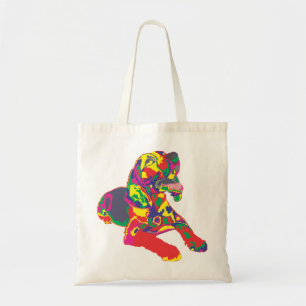 Beagle kleur tote bag