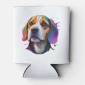 Beagle kleurrijk blikjeskoeler (Voorkant)
