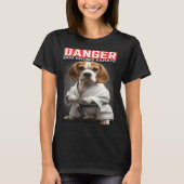 Beagle knows Karate T-shirt (Voorkant)