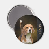 Beagle Koelkast Magneet (Voorkant / Achterkant)