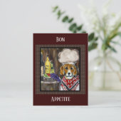 BEAGLE KOK BRIEFKAART (Staand voorkant)