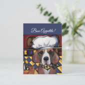 BEAGLE KOK FEESTDAGENKAART (Staand voorkant)