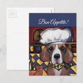 BEAGLE KOK FEESTDAGENKAART (Voorkant / Achterkant)
