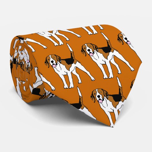 Beagle Krawatte Stropdas (Opgerold)