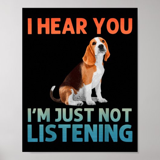 Beagle kunst voor mannen vrouwen Kind Beagle Thema Poster (Voorkant)