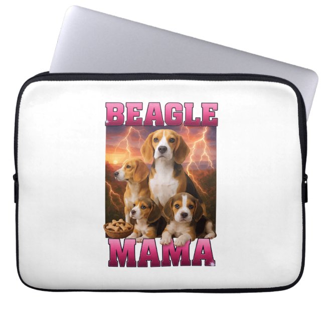 Beagle  laptop sleeve (Voorkant)