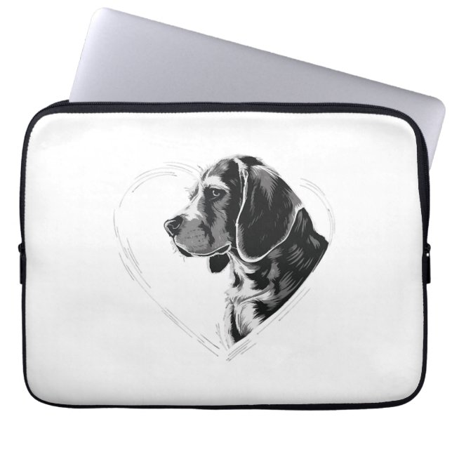Beagle Laptop Sleeve (Voorkant)