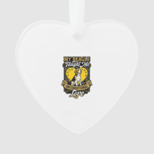 Beagle Leerde Me Onvoorwaardelijke Liefde Hond Har Ornament