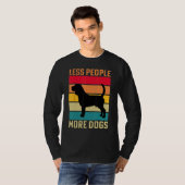 Beagle Less people more Dogs dog funny saying T-shirt (Voorkant volledig)