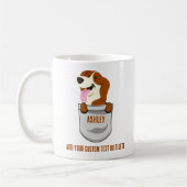 Beagle Leuke Hond Papa Hond Mam Koffiemok (Links)