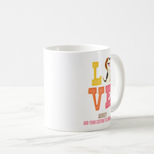 Beagle Leuke Hond Papa Koffiemok (Voorkant rechts)