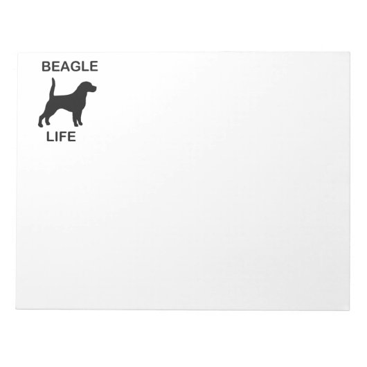 Beagle-leven Notitieblok (Voorkant)