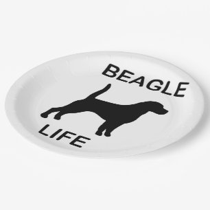 Beagle-leven Papieren Bordje
