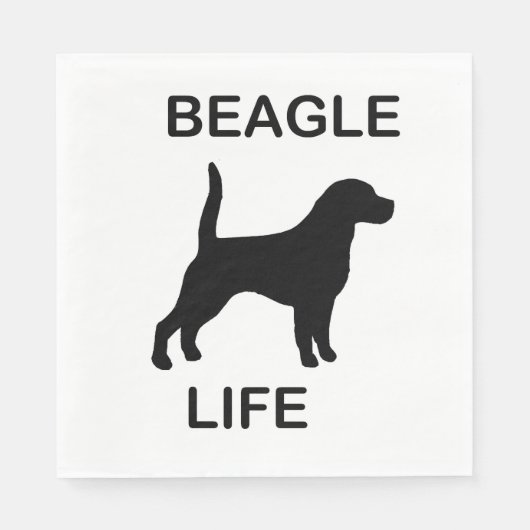 Beagle-leven Servet (Voorkant)