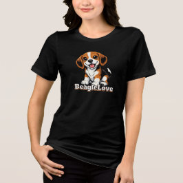 Beagle Liefde | Hondenliefhebbers Tri-Blend Shirt