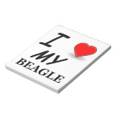 beagle liefde notitieblok (Linkerzijde)