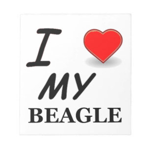 beagle liefde notitieblok